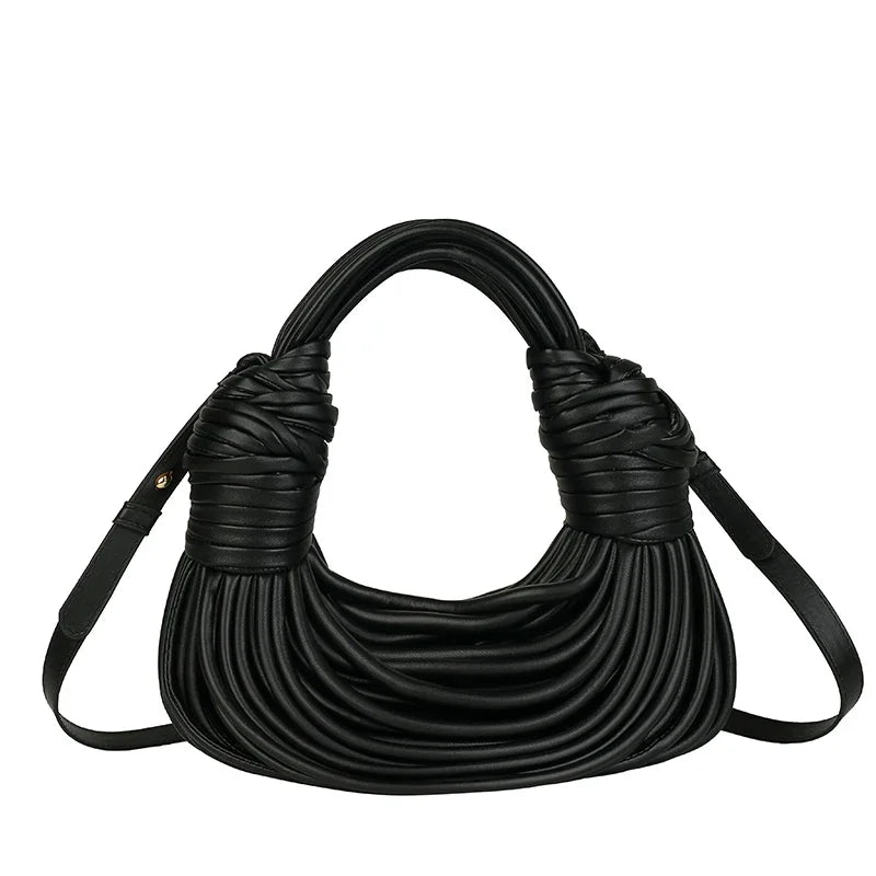 MOODS Luxury Evening Purses for Women Golden Noodle Knot Design Dinner Party Clutch Bag 2023 Luxury Designer Purses and Handbags