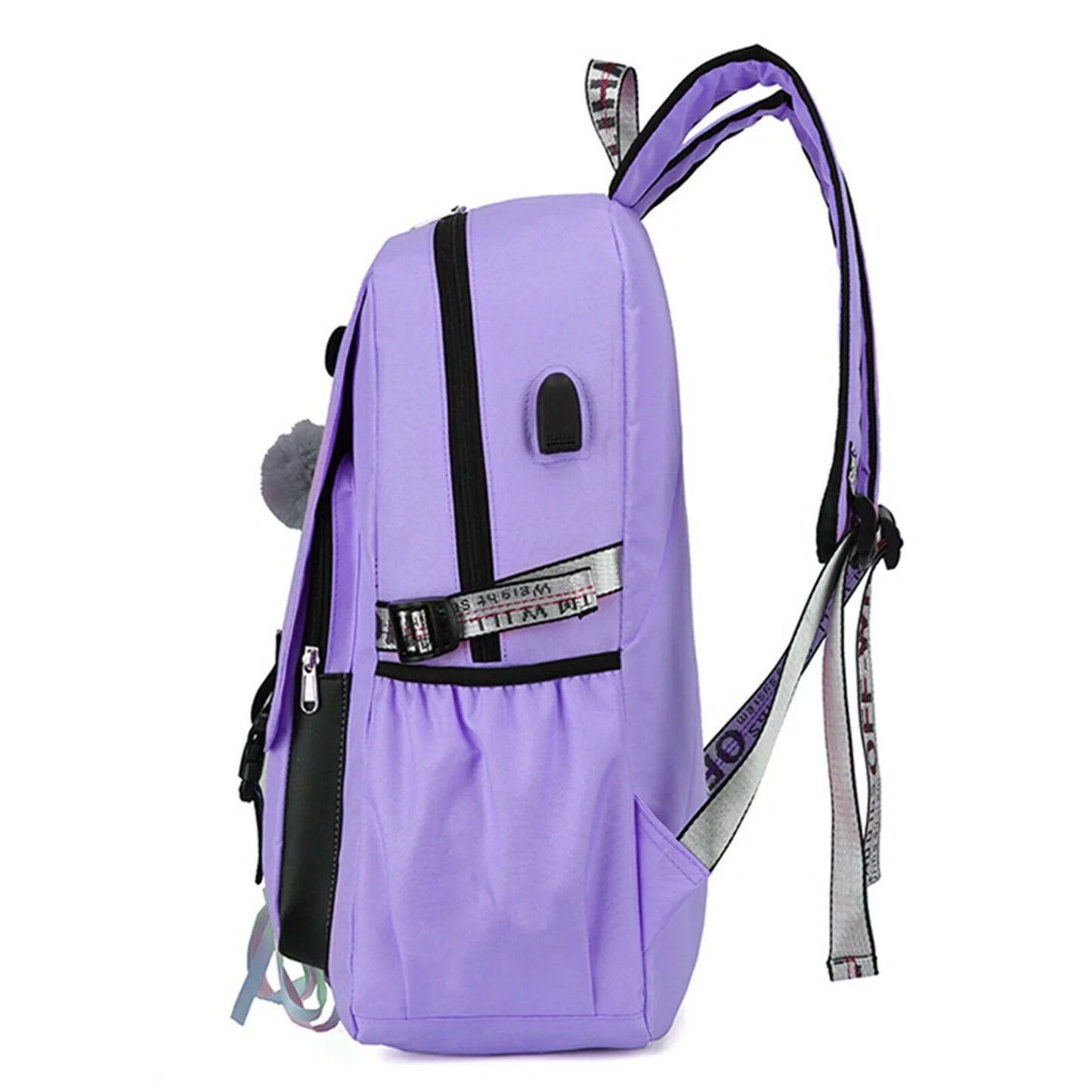 Women Girls School Bag Waterproof Teenage Backpack with anti Theft Lock USB Port College Bookbags Student Laptop