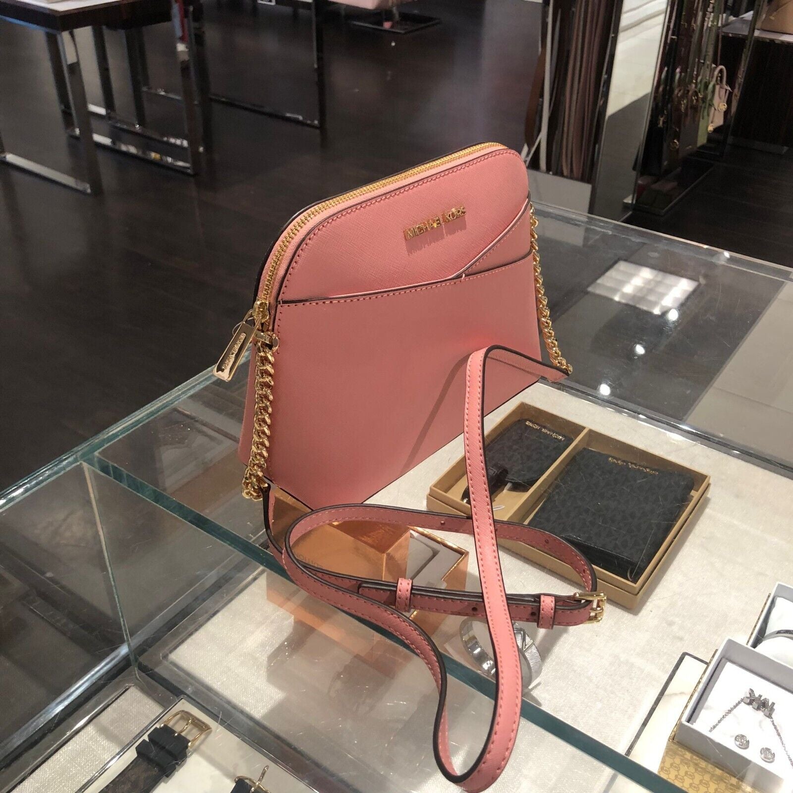 Michael Kors Lady PVC or Leather Crossbody Bag Handbag Messenger Purse Shoulder - Alrickas’ UNIQUE BOUTIQUE