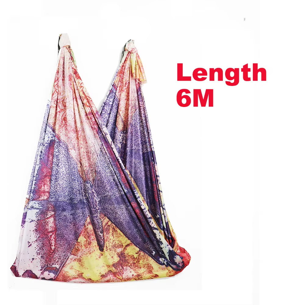 Whole Sale Yoga Hammock Silk Aerial Yoga Toy Swing Fabric Anti-Gravity Yoga Belts Fitness for Home Yoga Slimming and Shaping