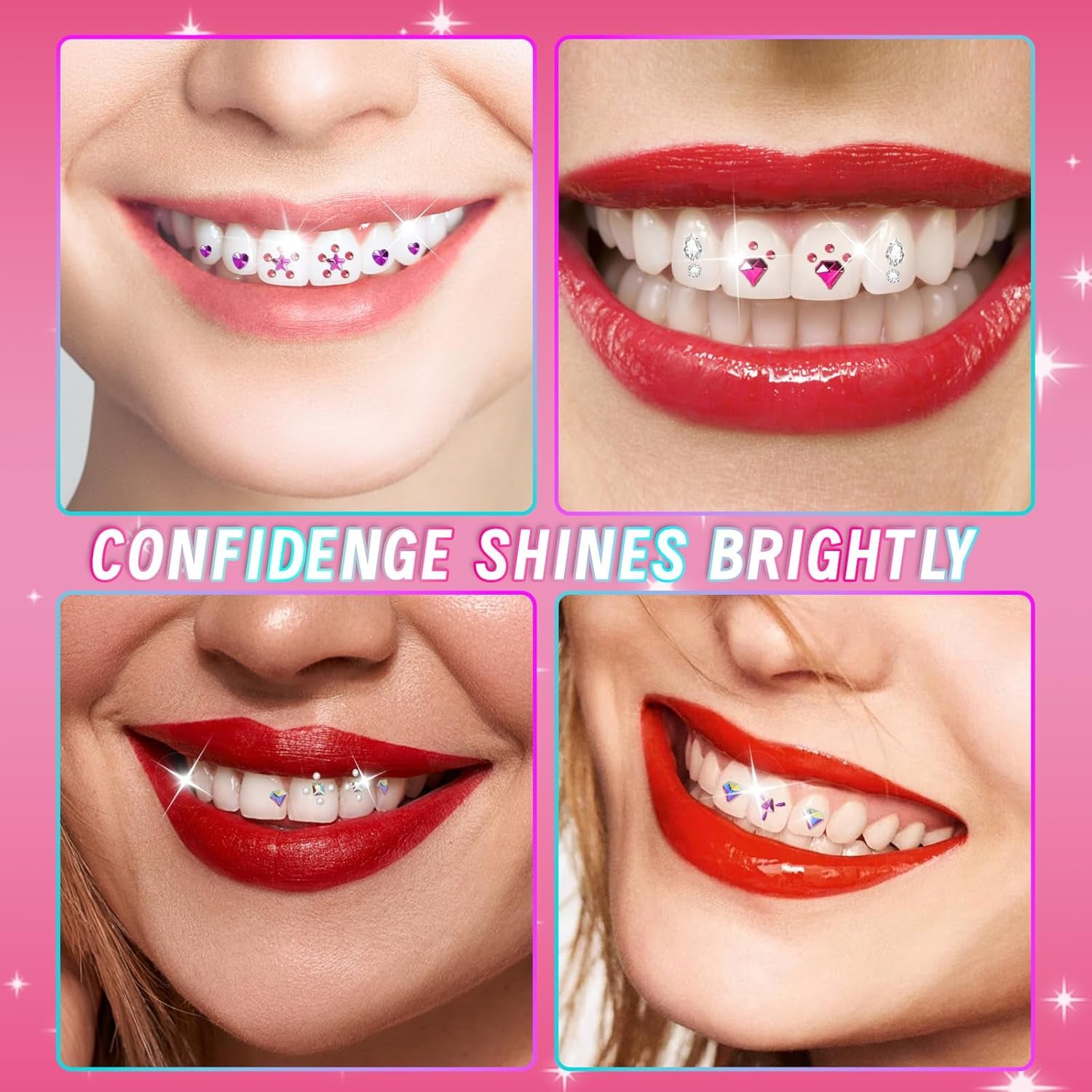 Ultimate Tooth Gems Kit with LED Light - 139 DIY Tooth Jewelry Gems for Men & Women - 2024 Edition - Alrickas’ UNIQUE BOUTIQUE