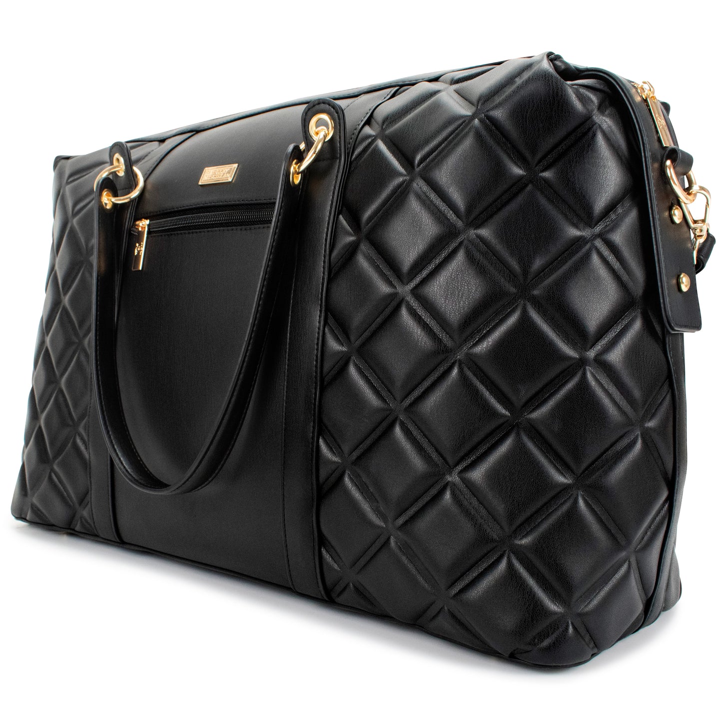 Women'S Quilted Travel Tote Weekender Duffle Bag