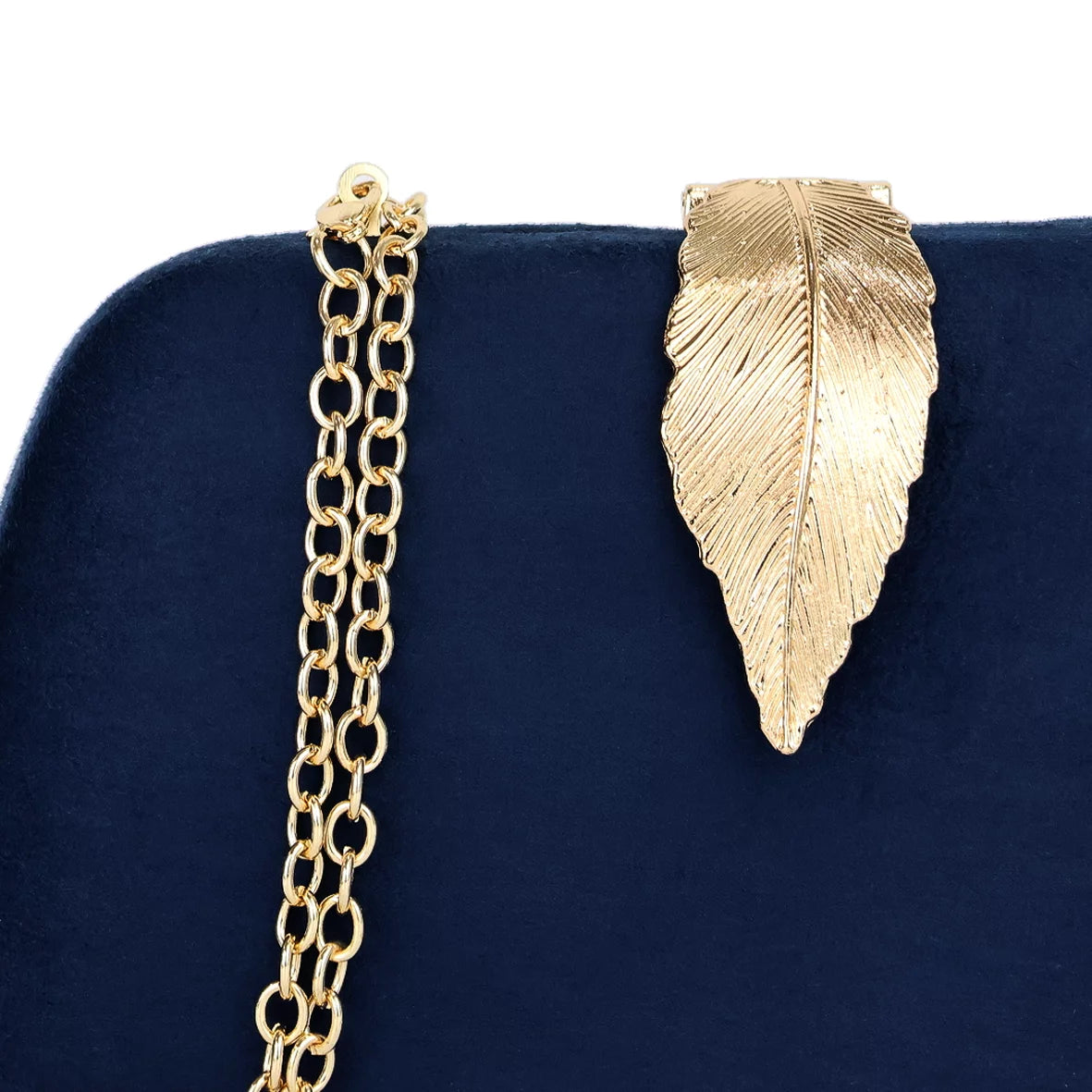 Chic Navy Blue Faux Suede Clutch Handbag for Women - Alrickas’ UNIQUE BOUTIQUE