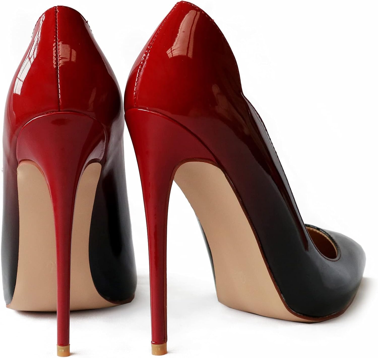Elegant Women's Patent Leather High Heels - 4.72" Stiletto Pumps for Weddings & Evening Events - Alrickas’ UNIQUE BOUTIQUE