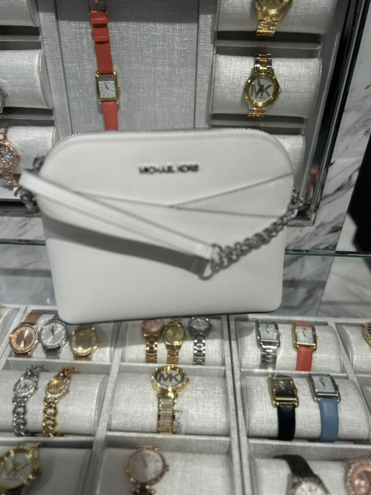 Michael Kors Lady PVC or Leather Crossbody Bag Handbag Messenger Purse Shoulder - Alrickas’ UNIQUE BOUTIQUE