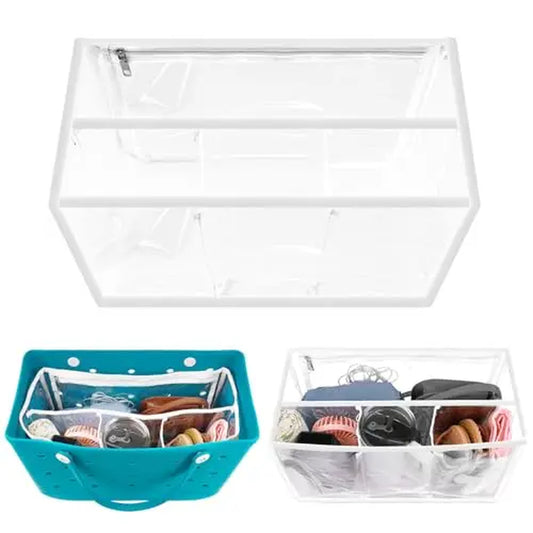 Extra Large Waterproof Clear Insert Bogg Bag - Perfect Summer Beach & Pool Handbag with Storage Organizer - Alrickas’ UNIQUE BOUTIQUE