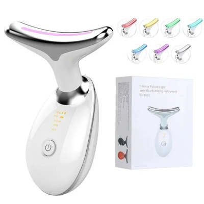 EMS Thermal Neck Lifting And Tighten Massager Electric Microcurrent Wrinkle Remover - Alrickas’ UNIQUE BOUTIQUE