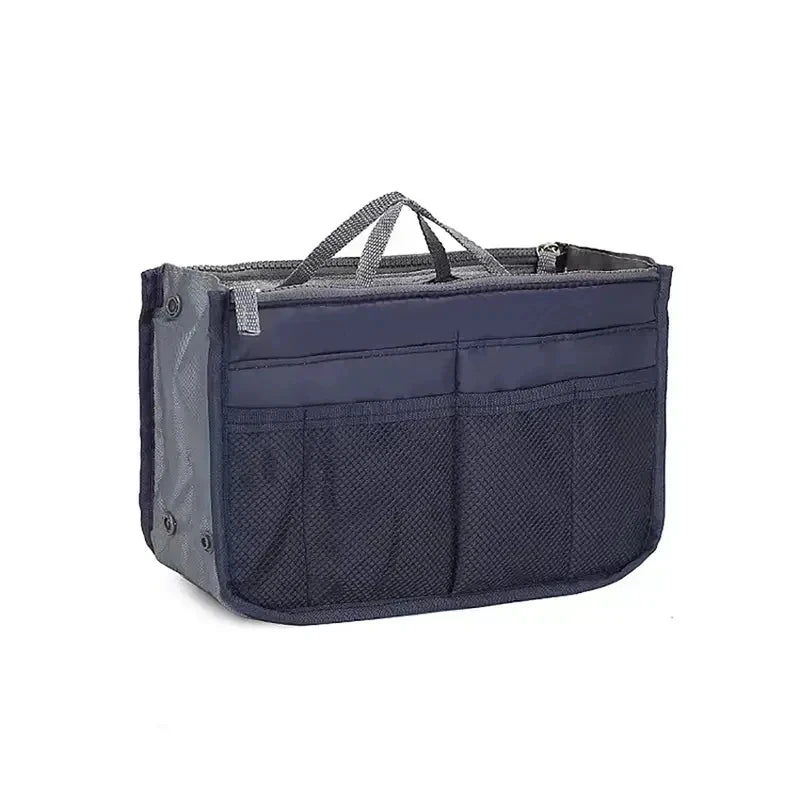 Women Make up Cosmetic Bag Travel Handbag Nylon Large Container Make up Case Organizer Bags Ladies Foldable Purse Clutch Bag