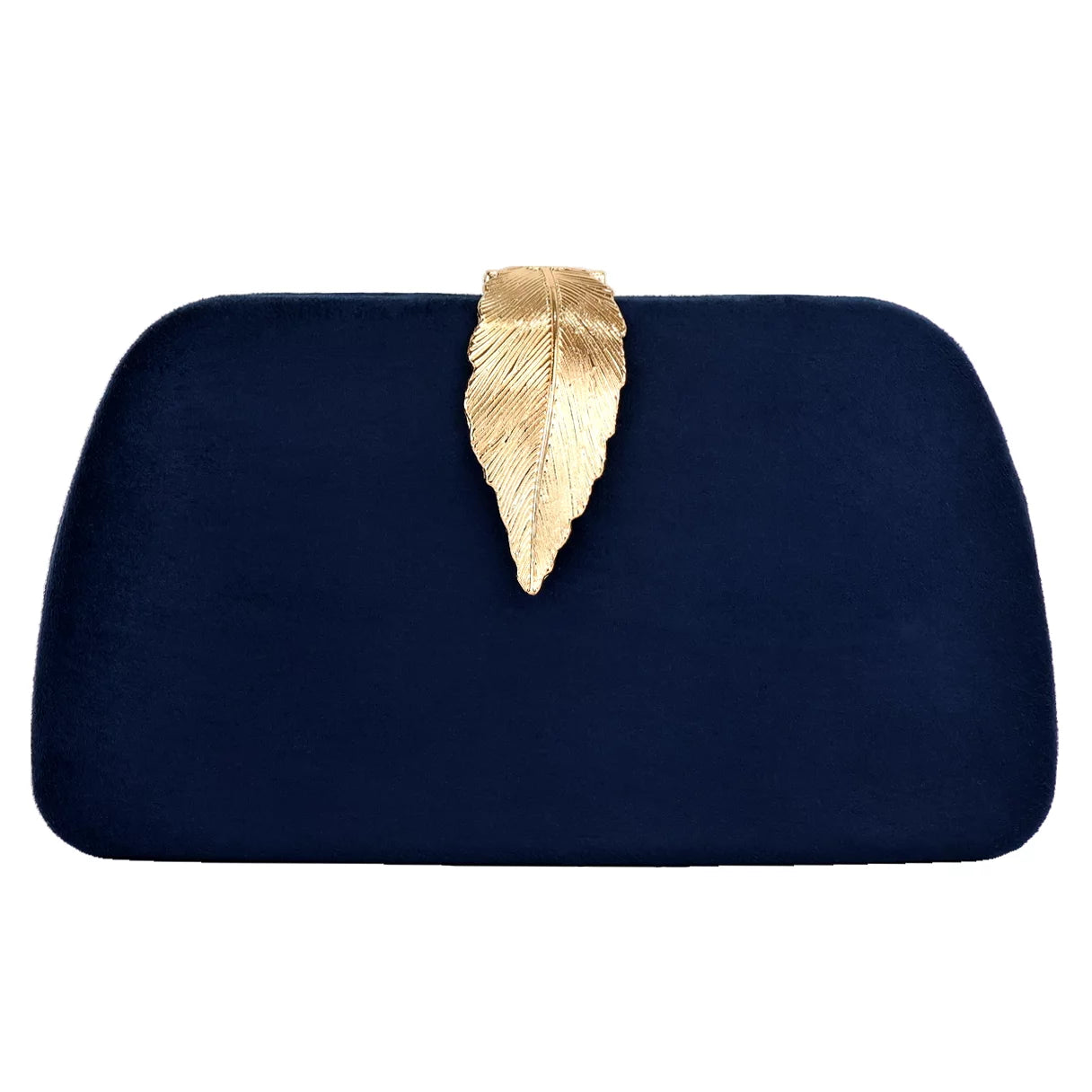 Chic Navy Blue Faux Suede Clutch Handbag for Women - Alrickas’ UNIQUE BOUTIQUE