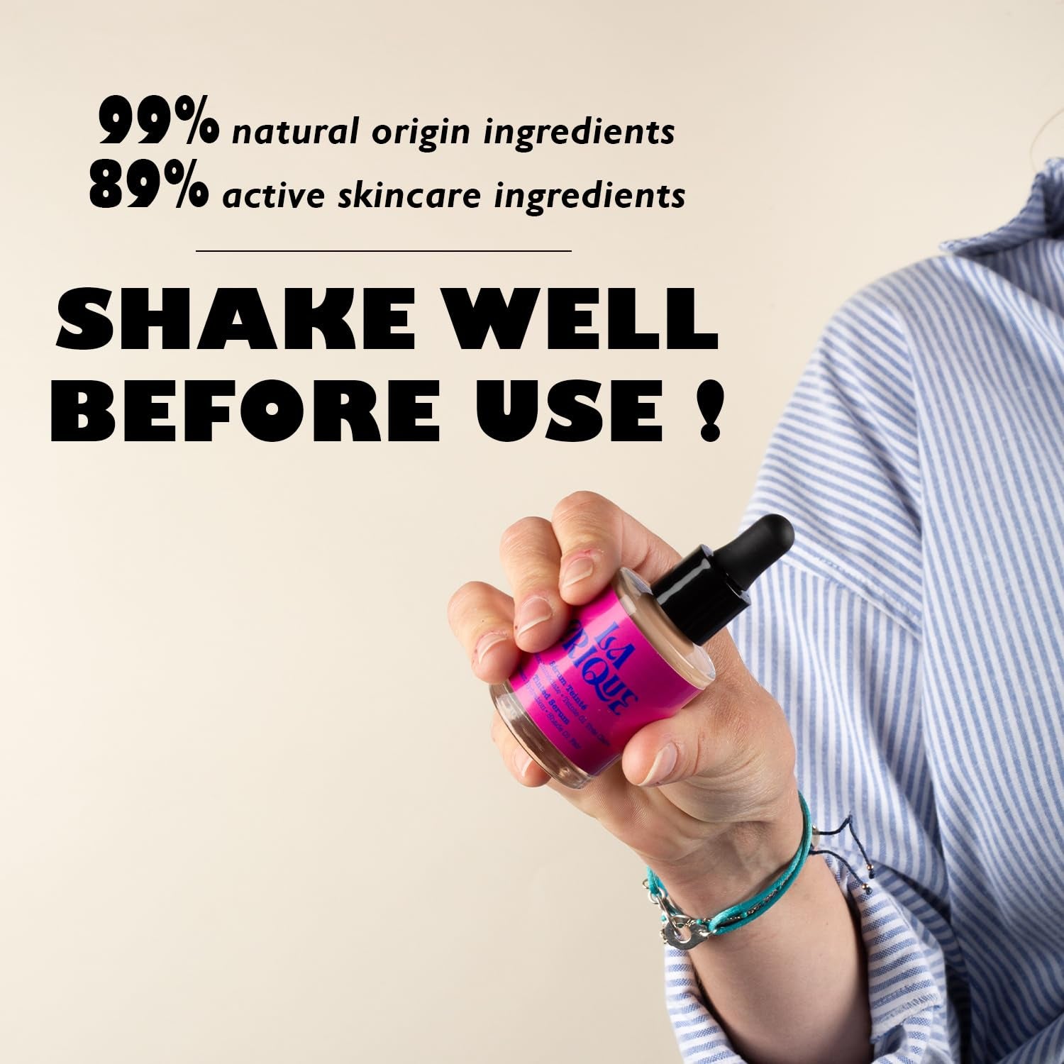 Hydrating Tinted Serum with Hyaluronic Acid - Lightweight Foundation for a Glowing Complexion - 99% Natural Vegan Formula - 1.0 Fl Oz - Shade 02 Light - Alrickas’ UNIQUE BOUTIQUE