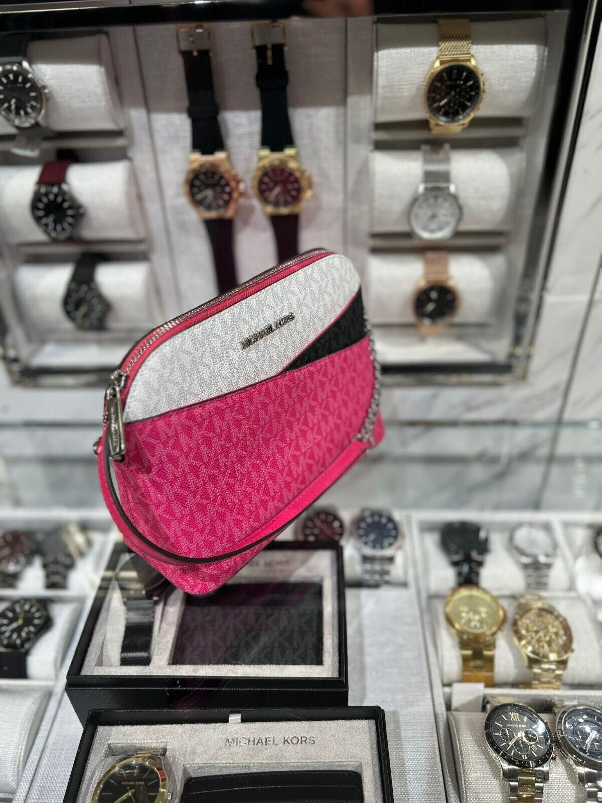 Michael Kors Lady PVC or Leather Crossbody Bag Handbag Messenger Purse Shoulder - Alrickas’ UNIQUE BOUTIQUE