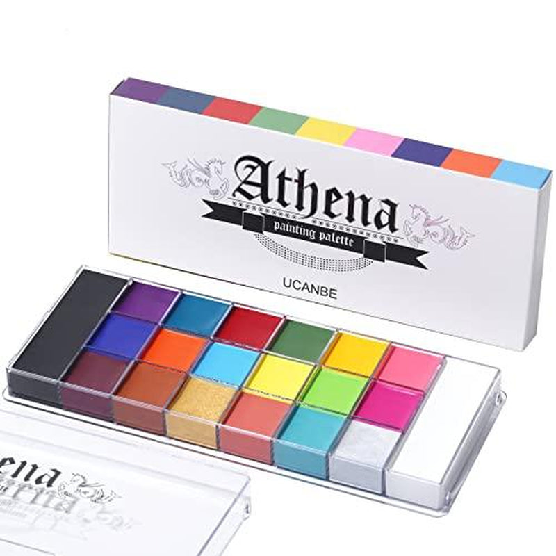UCANBE Athena Professional Non-Toxic Face and Body Oil Paint Palette - Perfect for Halloween, Special Effects, and Party Makeup for All Ages! - Alrickas’ UNIQUE BOUTIQUE