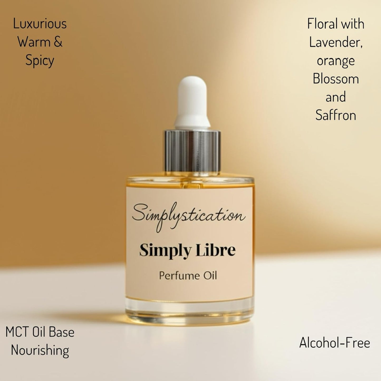 Simply Libre - Concentrated Perfume Oil - Inspired by Y S.L'S Libre - Alcohol-Free - Eau De Parfum for Women – Long-Lasting Fragrance – 1 Oz (30 Ml)
