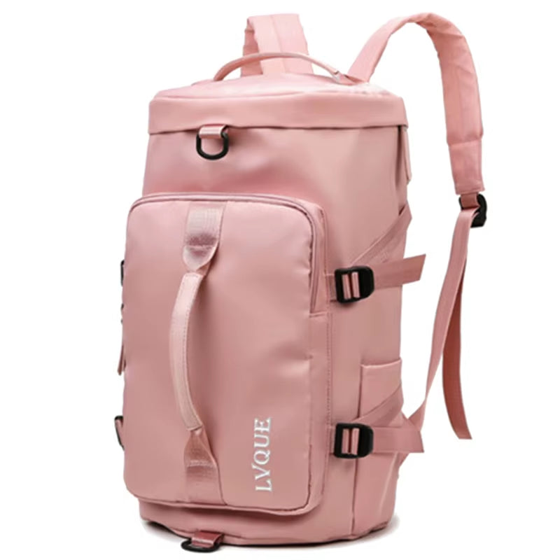 Women Large Travel Backpacks Waterproof Stylish Casual Daypack Bags with Luggage Strap Backpack Ladies Sports Yoga Luggage Bags