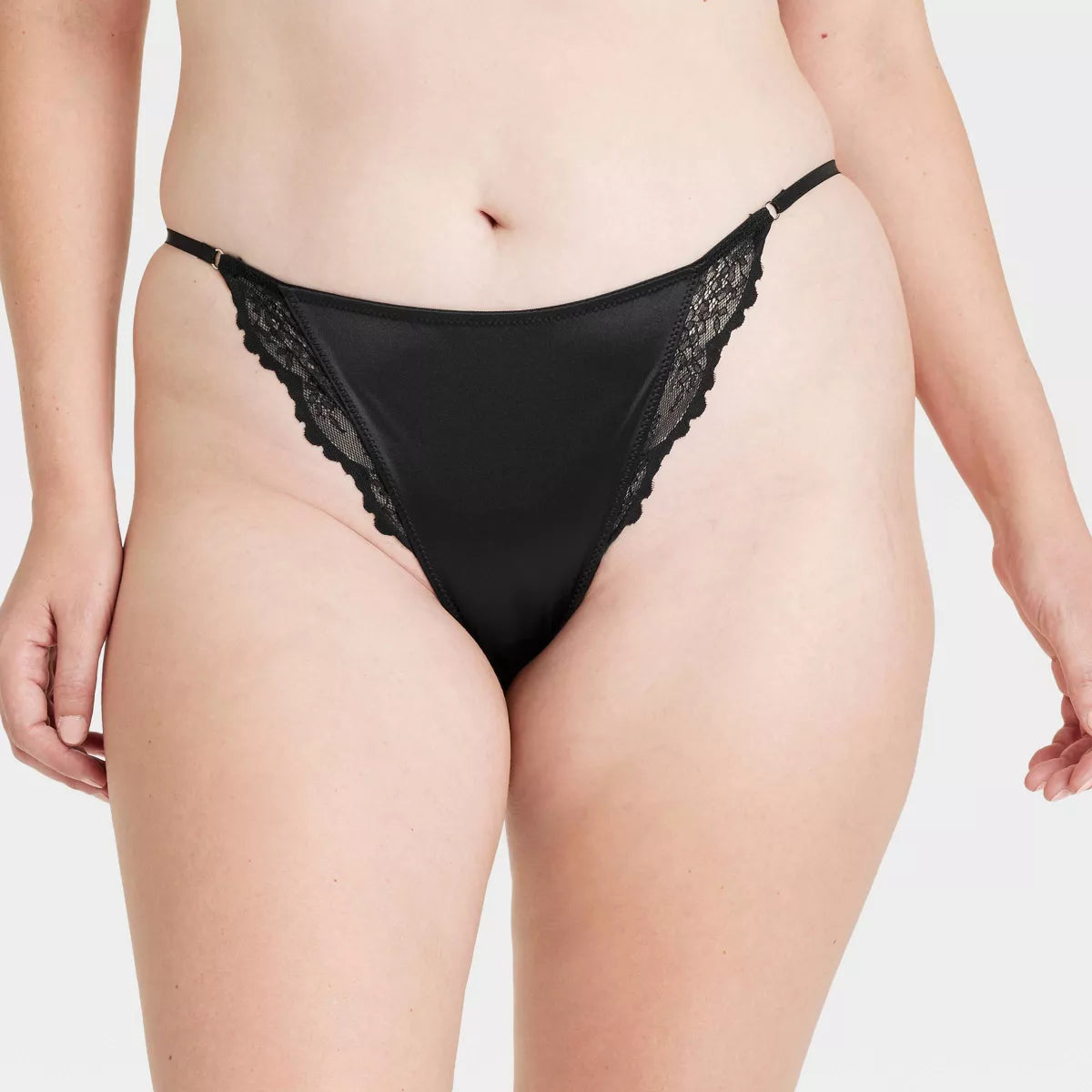 Women'S Satin and Lace Lingerie Cheeky Underwear - Auden