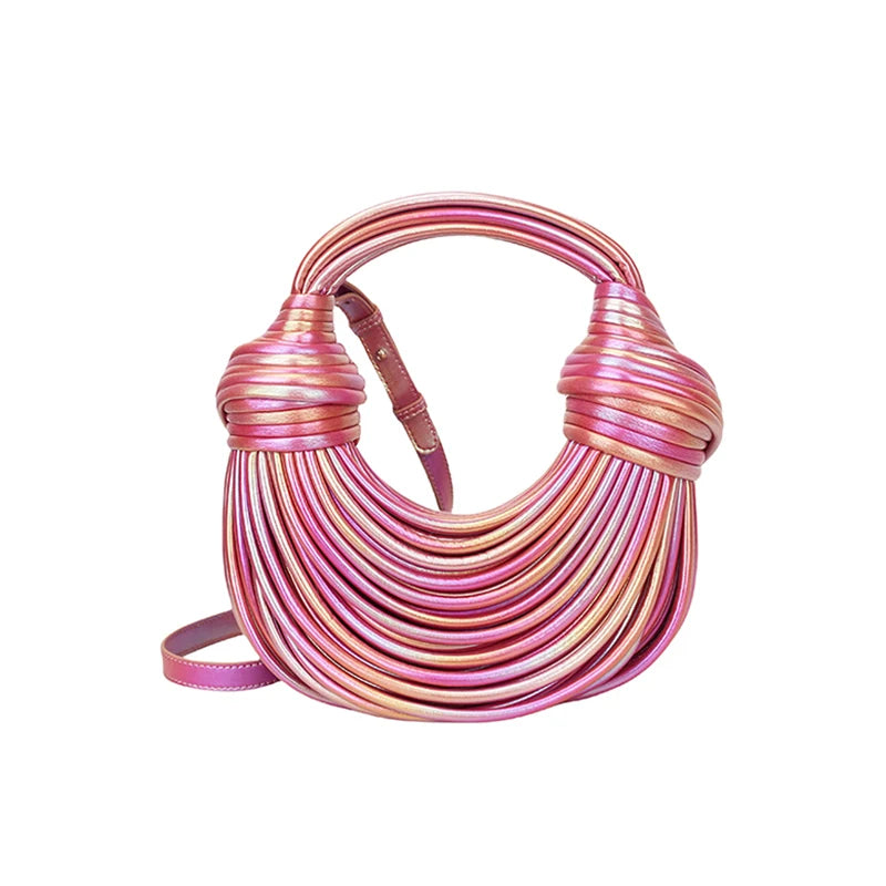 MOODS Luxury Evening Purses for Women Golden Noodle Knot Design Dinner Party Clutch Bag 2023 Luxury Designer Purses and Handbags