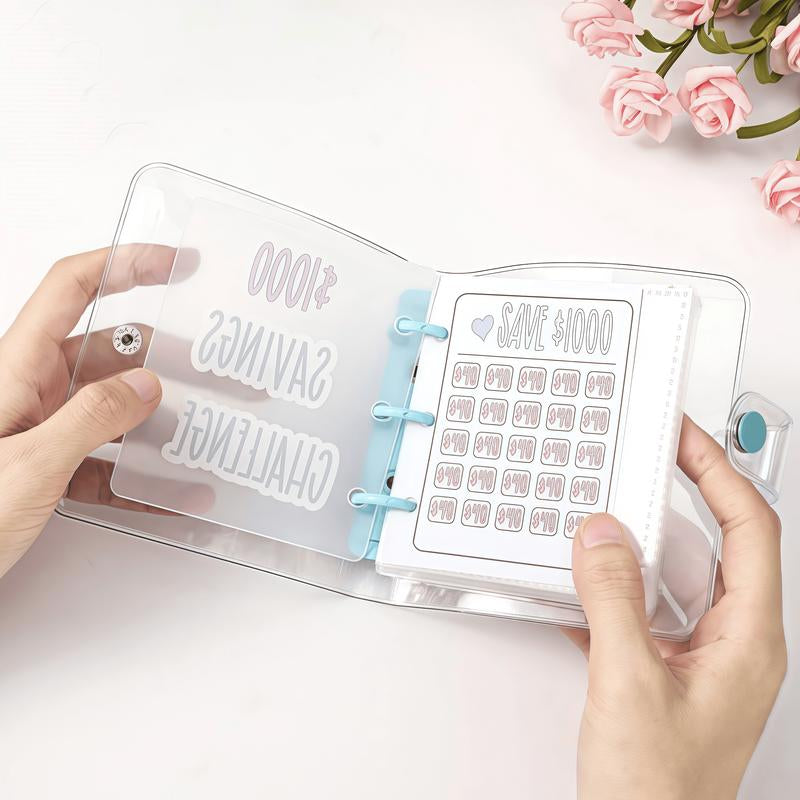 Transform Your Finances: $1000 Savings Challenge Book & Reusable Budget Binder for Goal Tracking and Habit Building - Alrickas’ UNIQUE BOUTIQUE