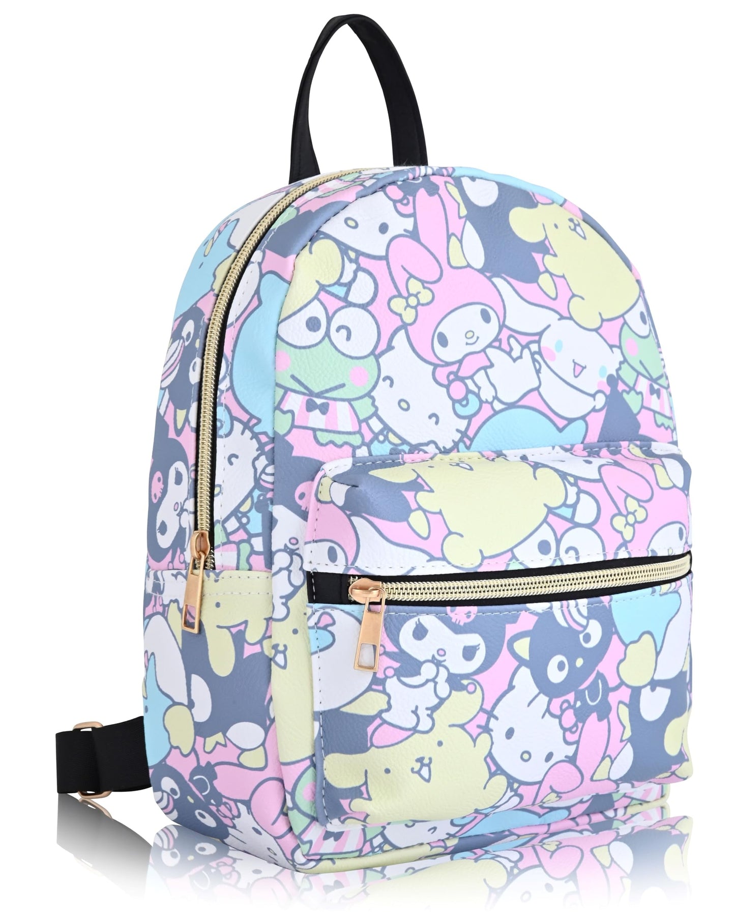 Sanrio Backpack for Women, Men, Unisex | Cute PU Leather 10" and Friends Mini Backpack Purse Shoulder Purse | Bag and Accessories