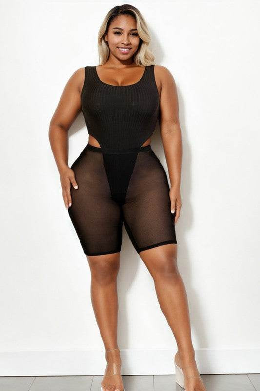 Stylish Plus Size Mesh Biker Shorts for Ultimate Comfort and Performance - Alrickas’ UNIQUE BOUTIQUE