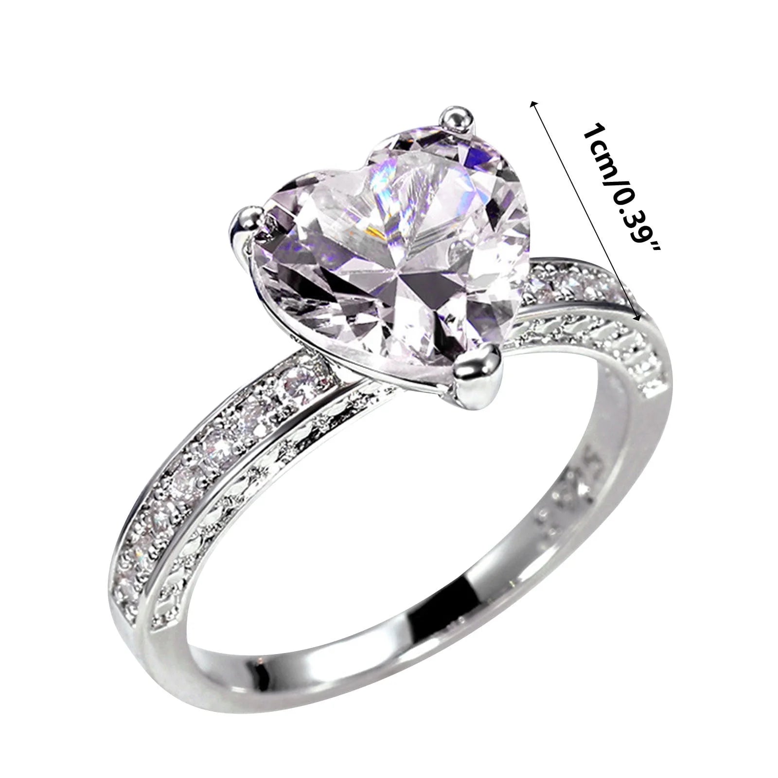 Stunning 3-In-1 Rhinestone Stainless Steel Promise Ring - Perfect for Every Occasion! - Alrickas’ UNIQUE BOUTIQUE