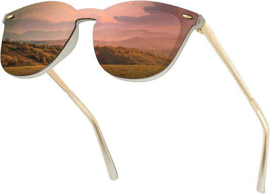 Stylish Rimless Reflective Sunglasses for Trendy Men and Women - Alrickas’ UNIQUE BOUTIQUE