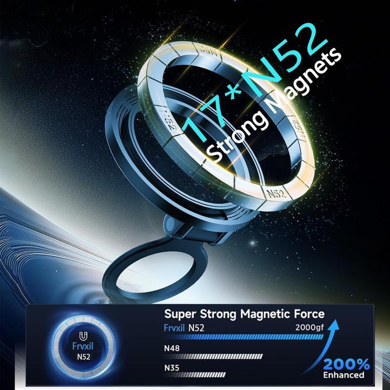 Ultimate MagSafe Car Phone Holder - 28+LBS Strong Suction, 360° Rotatable Stand for iPhone 12-16 Pro Max - Ideal for Everyone! - Alrickas’ UNIQUE BOUTIQUE