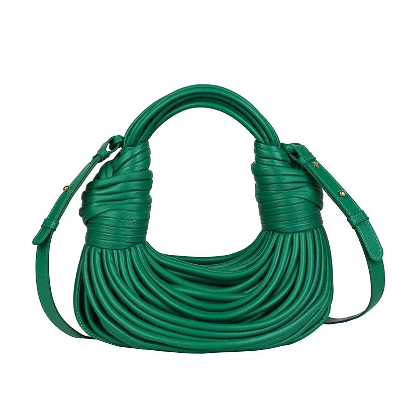 MOODS Luxury Evening Purses for Women Golden Noodle Knot Design Dinner Party Clutch Bag 2023 Luxury Designer Purses and Handbags