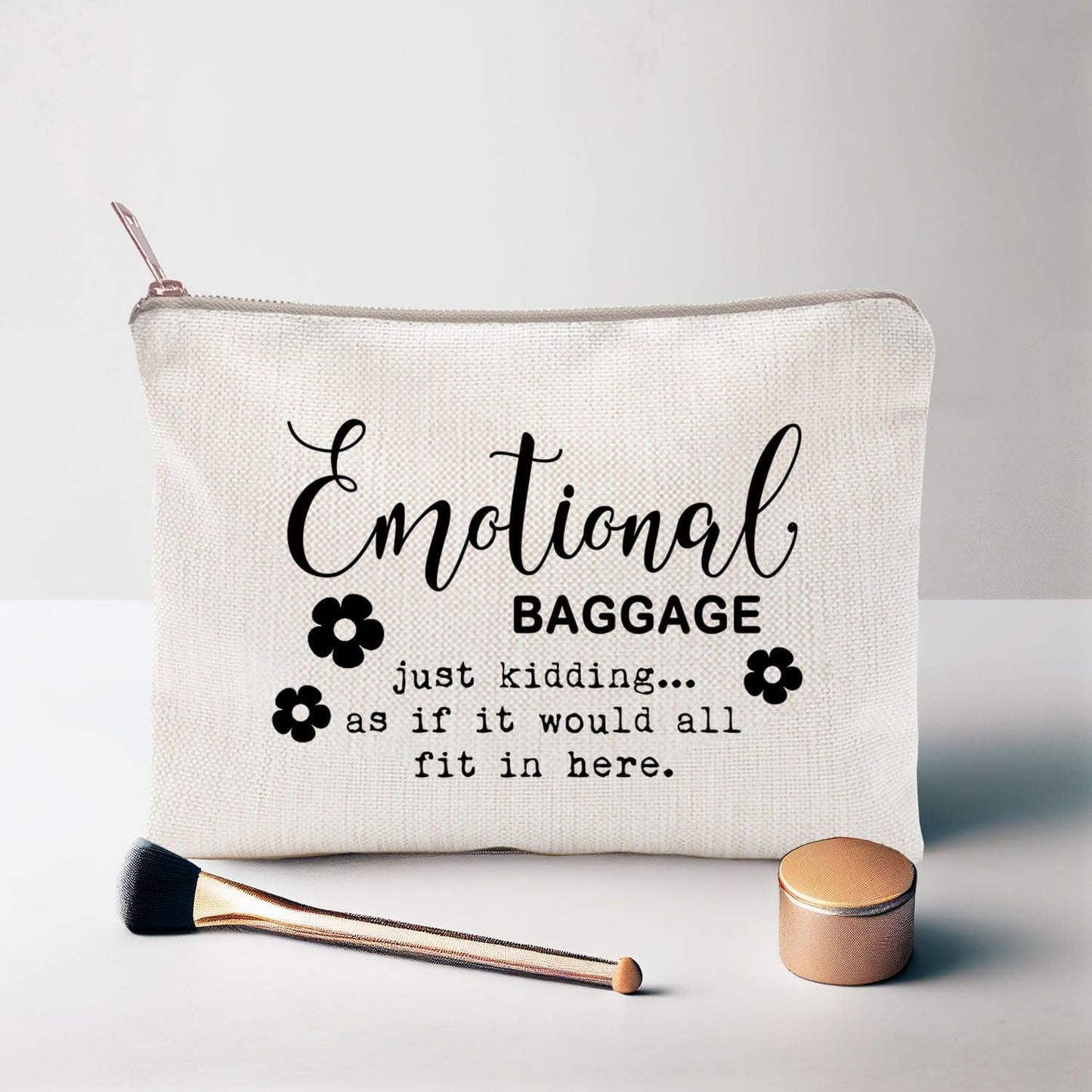 Emotional Baggage Bag, Make up Bag, Funny Make up Bag, Gift for Her, Funny Tote Bag, Emotional Baggage, Sister Gifts, Best Friends Gifts, Makeup Case, Makeup Bag Gift
