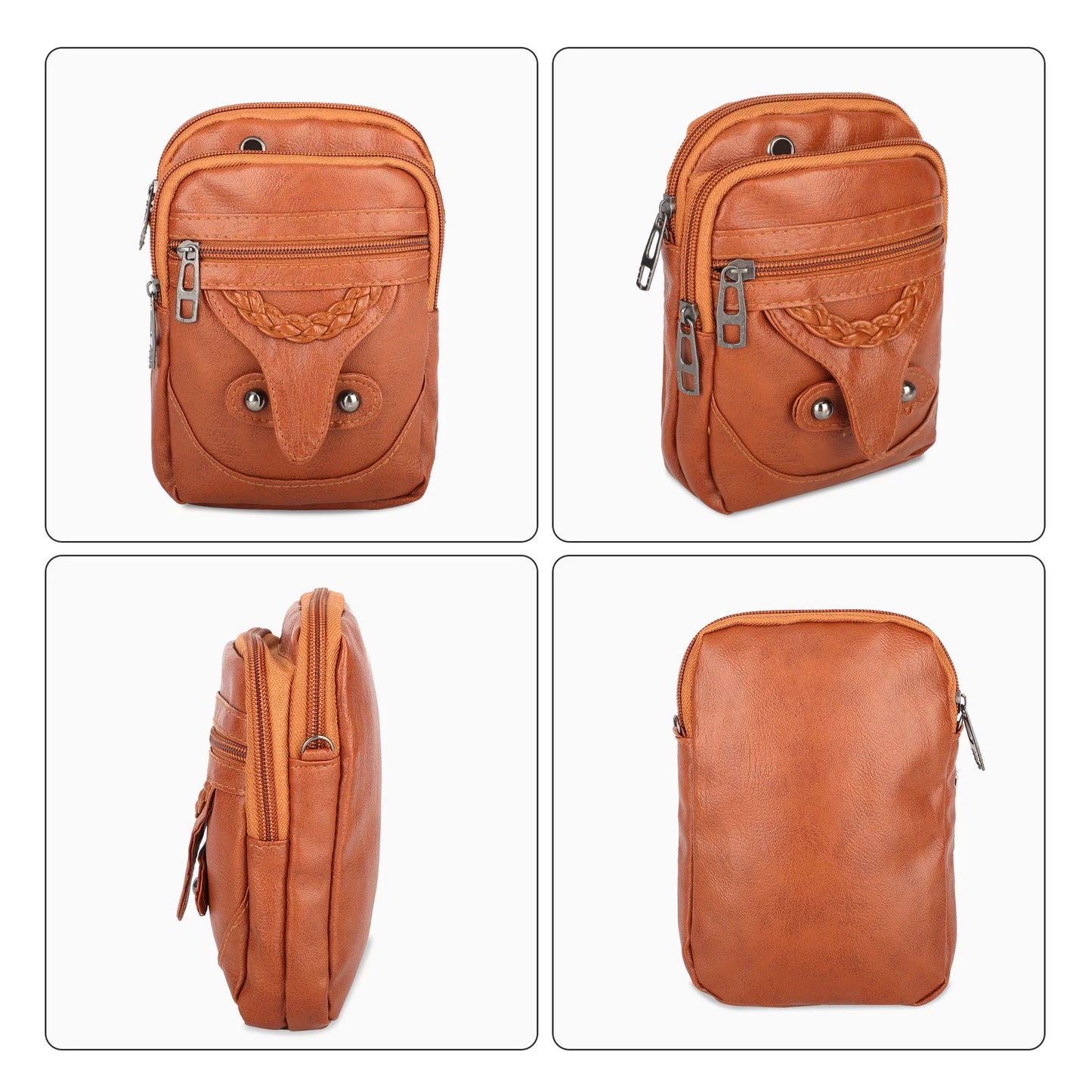 Small Cell Phone Purse, PU Leather Crossbody Phone Bag with Adjustable Strap
