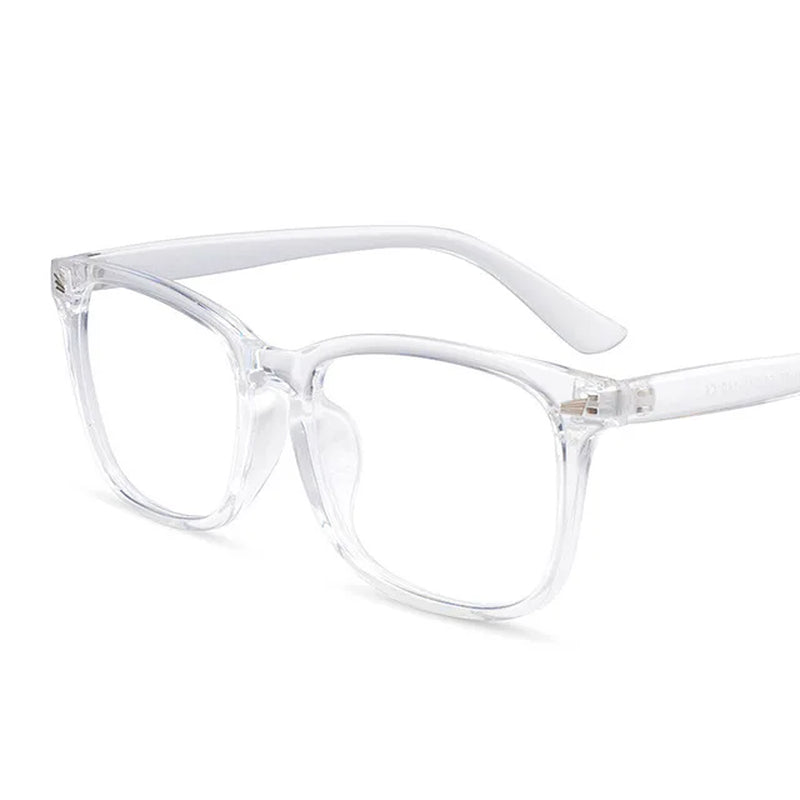 Fashion Unisex anti Blue Light Square Plain Glasses Full Frame Glasses for Men and Women Radiation Protection Optical Glasses