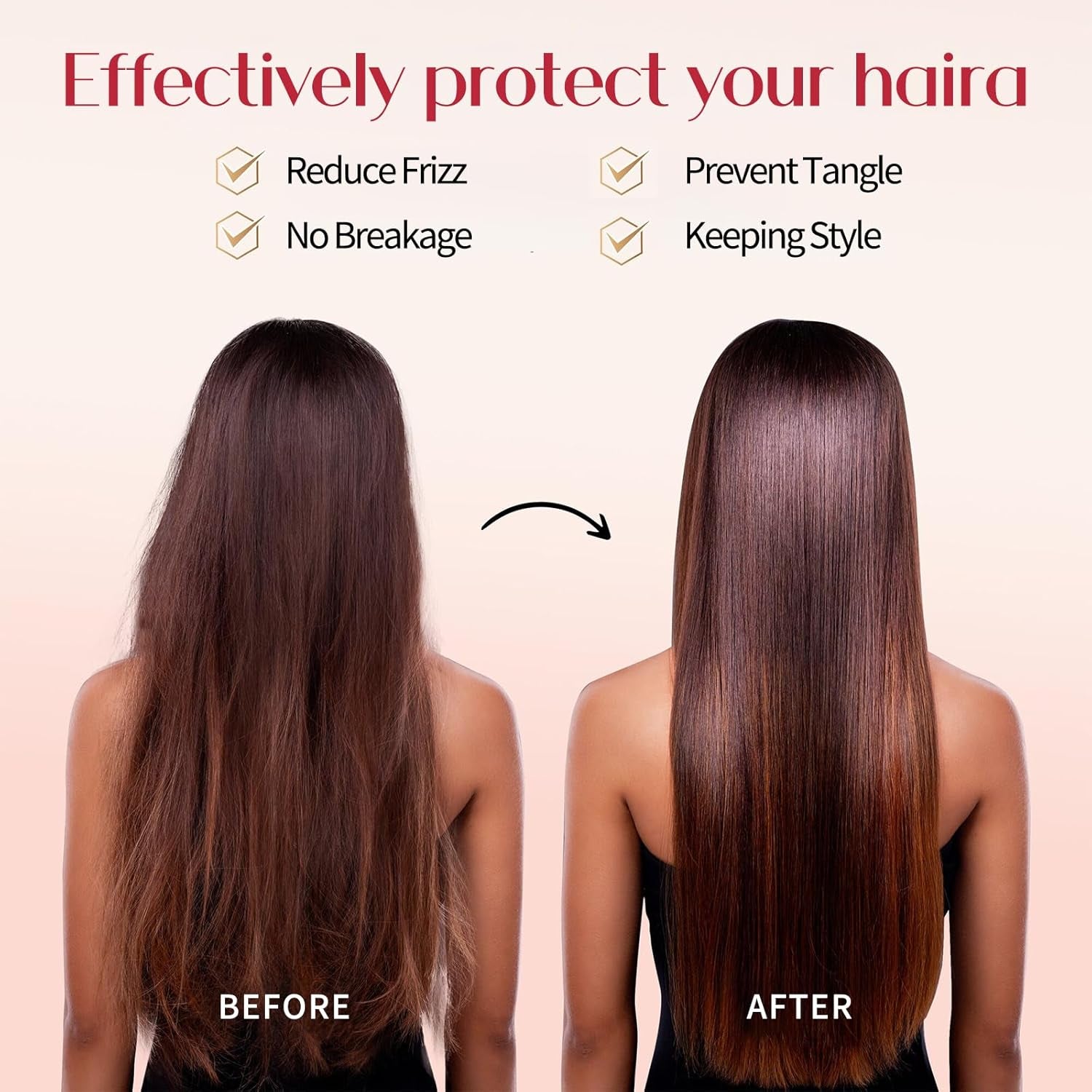 Luxurious Pink Silk Double Layer Satin Hair Bonnet with Adjustable Elastic Tie for Curly Hair - Alrickas’ UNIQUE BOUTIQUE