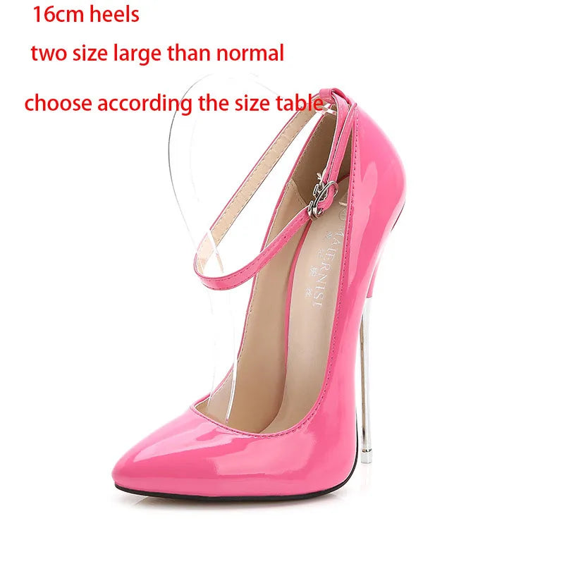 2022 16Cm Heels Women Sexy Pumps Shoes Super High Heels Point Toe Pumps Shoes Popular Super High Heels Pumps WZ