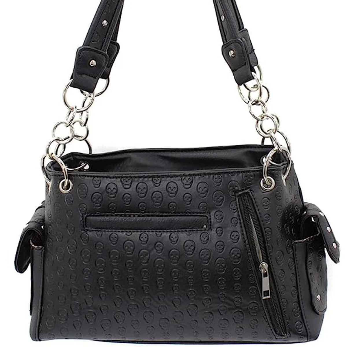 Stylish Red Rose Skull Handbag for Women - PU Leather Chic Design - Alrickas’ UNIQUE BOUTIQUE