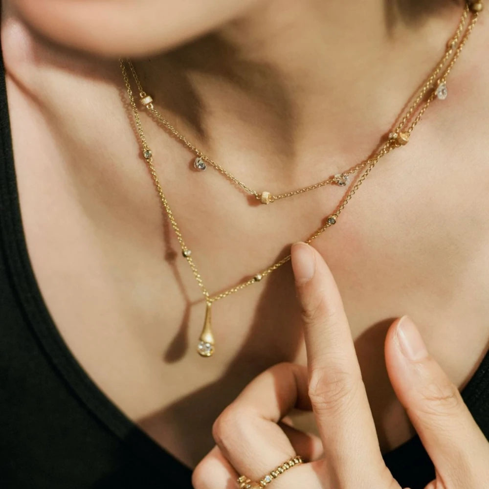 Stunning Vintage 18K Gold Plated 925 Sterling Silver Lab Sapphire Pendant Necklace - Perfect Anniversary Gift! - Alrickas’ UNIQUE BOUTIQUE