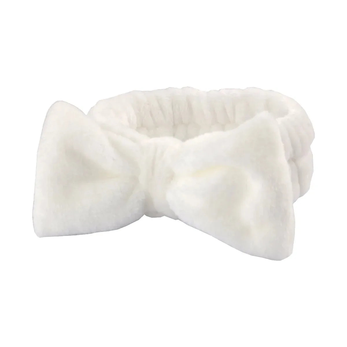 Bow Headband Wristband Set Towel Elastic Soft Washing Face Shower Make up Yoga Sports Skincare Headband for Women Girls
