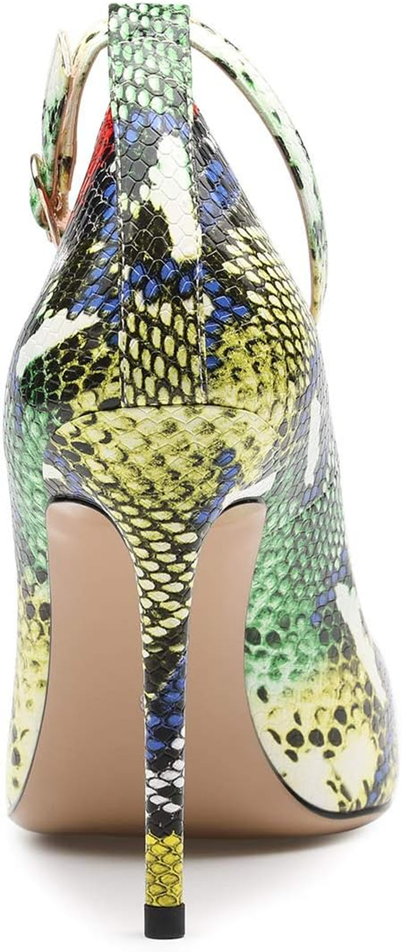 Chic Women's Pointed Toe Ankle Strap High Heels - 10CM Slip-On Pumps - Alrickas’ UNIQUE BOUTIQUE