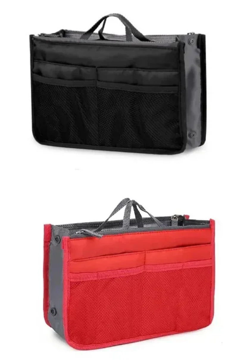 Women Make up Cosmetic Bag Travel Handbag Nylon Large Container Make up Case Organizer Bags Ladies Foldable Purse Clutch Bag