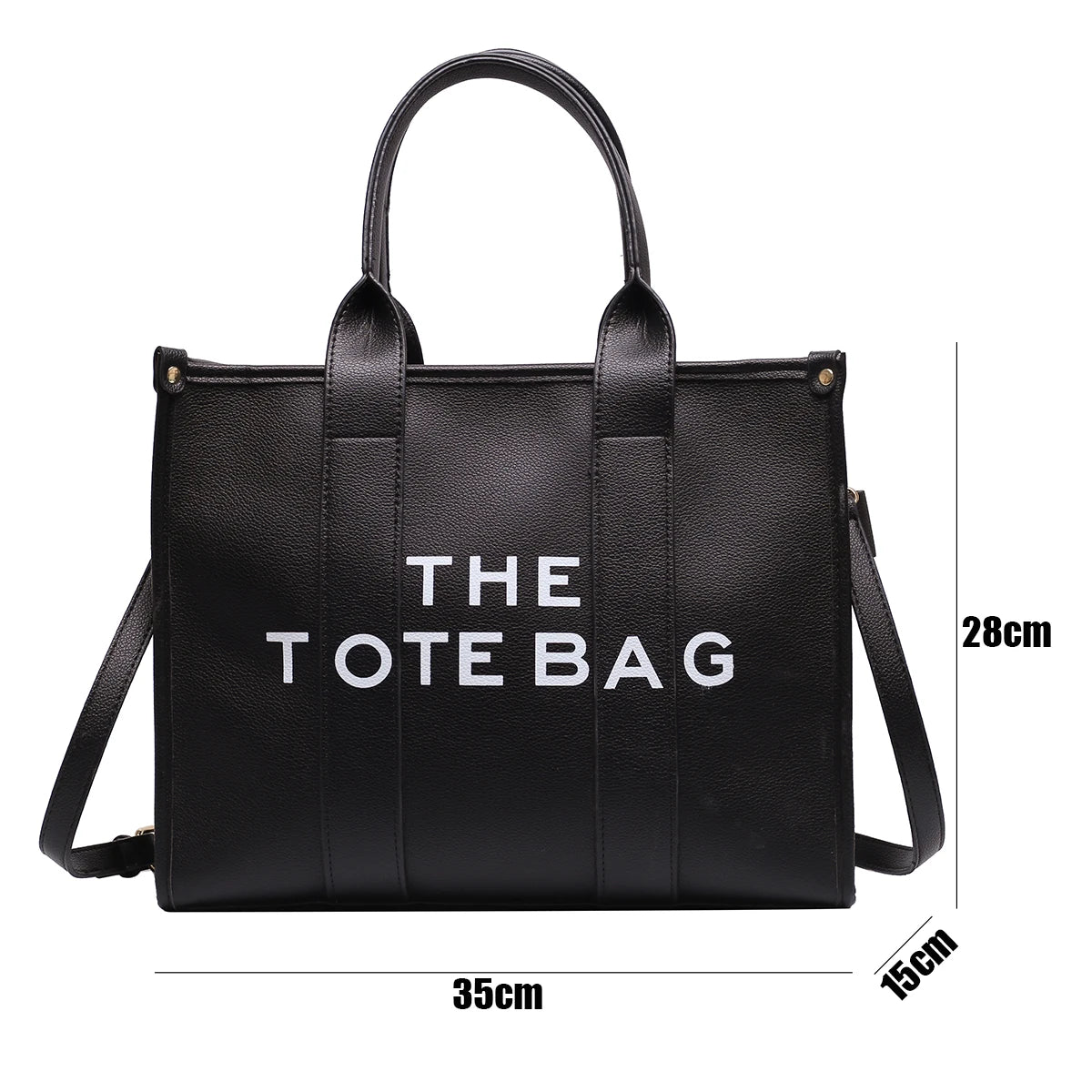 Chic Luxury Designer Tote Bag for Women - Versatile Soft PU Shoulder and Crossbody Handbag - Alrickas’ UNIQUE BOUTIQUE