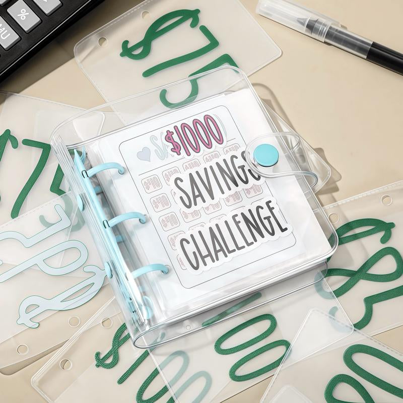 Transform Your Finances: $1000 Savings Challenge Book & Reusable Budget Binder for Goal Tracking and Habit Building - Alrickas’ UNIQUE BOUTIQUE
