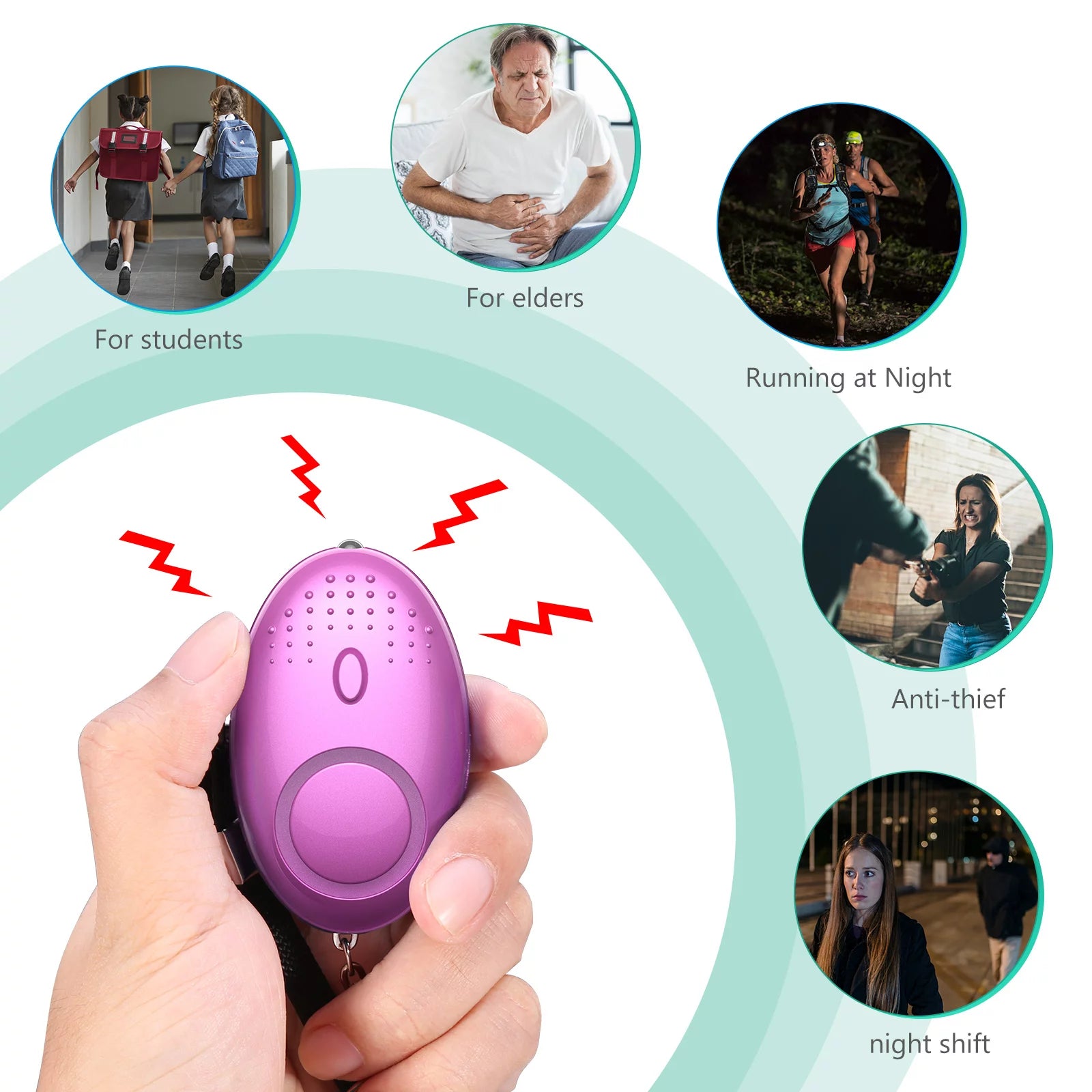 Empower Your Safety: Stylish Personal Alarm Keychain Set for Women - Alrickas’ UNIQUE BOUTIQUE