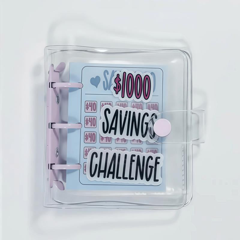 Transform Your Finances: $1000 Savings Challenge Book & Reusable Budget Binder for Goal Tracking and Habit Building - Alrickas’ UNIQUE BOUTIQUE