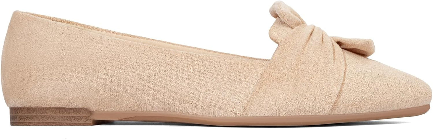 Women'S Flats Dressy Pointed Toe Comfortable Bowknot Ballet Flats Shoes