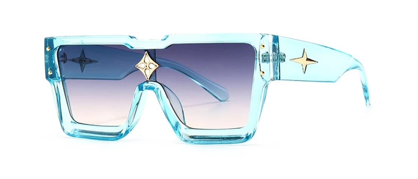 Luxury Square Sunglasses Women Fashion Oversized Grandient Sun Glasses Female Brand Designer High Quality Eyewear Shades Oculos