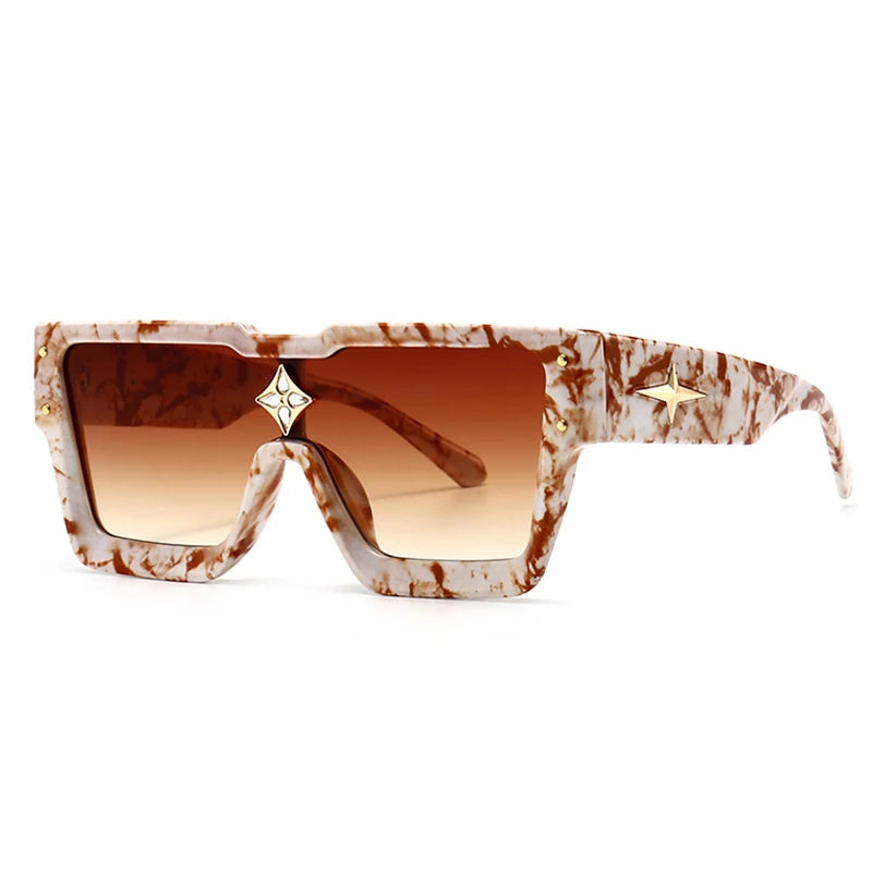 Luxury Square Sunglasses Women Fashion Oversized Grandient Sun Glasses Female Brand Designer High Quality Eyewear Shades Oculos