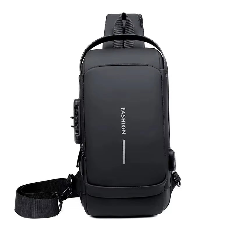 New Brand Designer Men Crossbody Bag PU Leather Classic Anti-Theft Shoulder Bag Chest Bag Multifunctional for Men