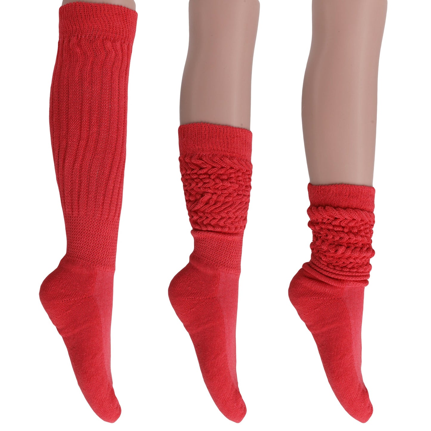 Women's Slouch Socks – Soft Cotton Scrunch Socks, Retro Knee-High Boot Socks for Casual Wear & Comfort (2 Pairs)-8