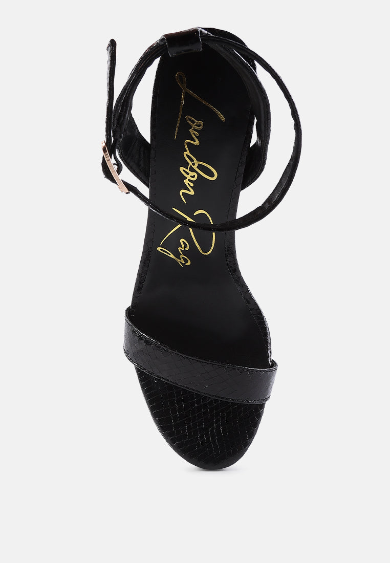 Queen Bee Rhinestone Heeled Sandals-3