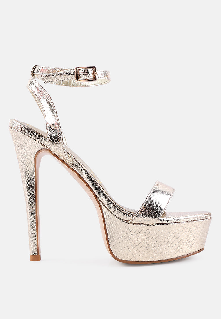 Queen Bee Rhinestone Heeled Sandals-6