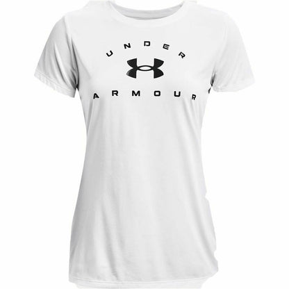 Women’s Short Sleeve T-Shirt Under Armour Tech Solid White-0