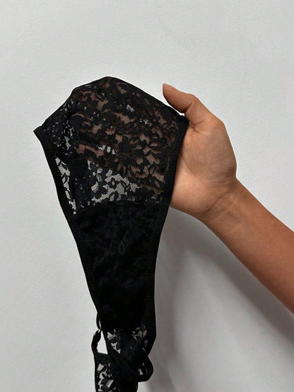 Empress Envy Women'S Lace Adjustable Strap Sexy Bra & Panty Lingerie Set